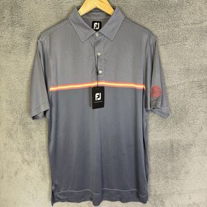 FootJoy Shirt Mens M Blue Polo‎ Short Sleeve Performance Stretch Golf NWT